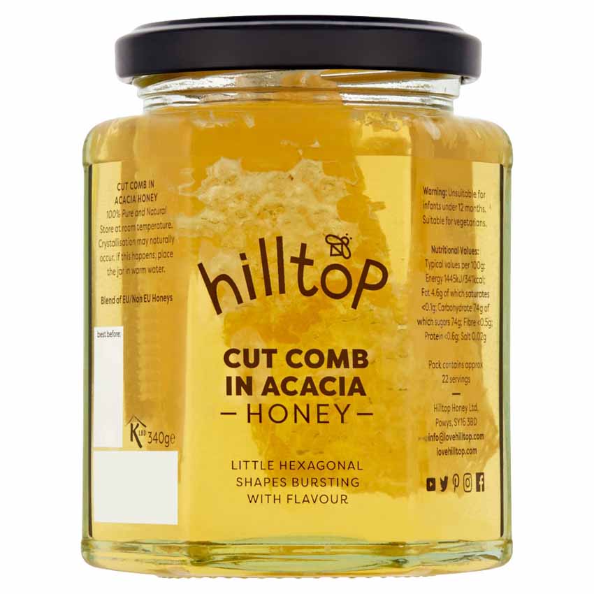 Honey with 2025 comb in jar